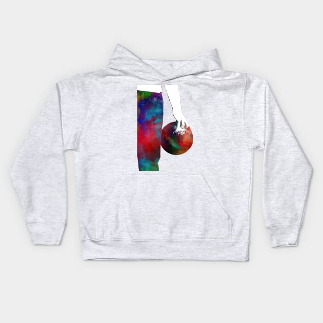 Bowling sport art #bowling #sport Kids Hoodie by JBJart